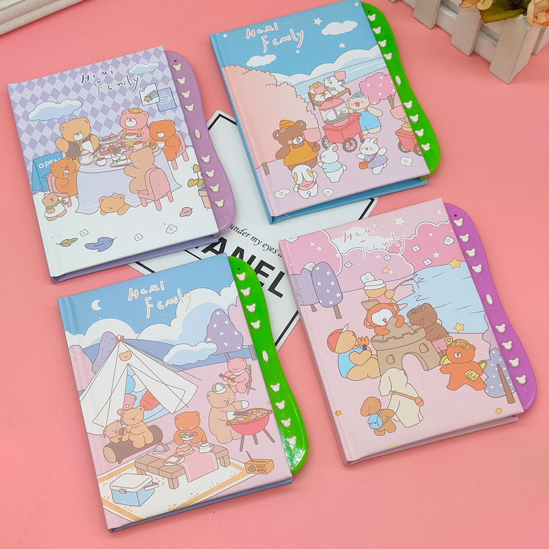 Creative Cartoon Notebook Student Password-Protected Noteboy Cute Children with Lock Diary Book Stationery Gift Prizes Wholesale