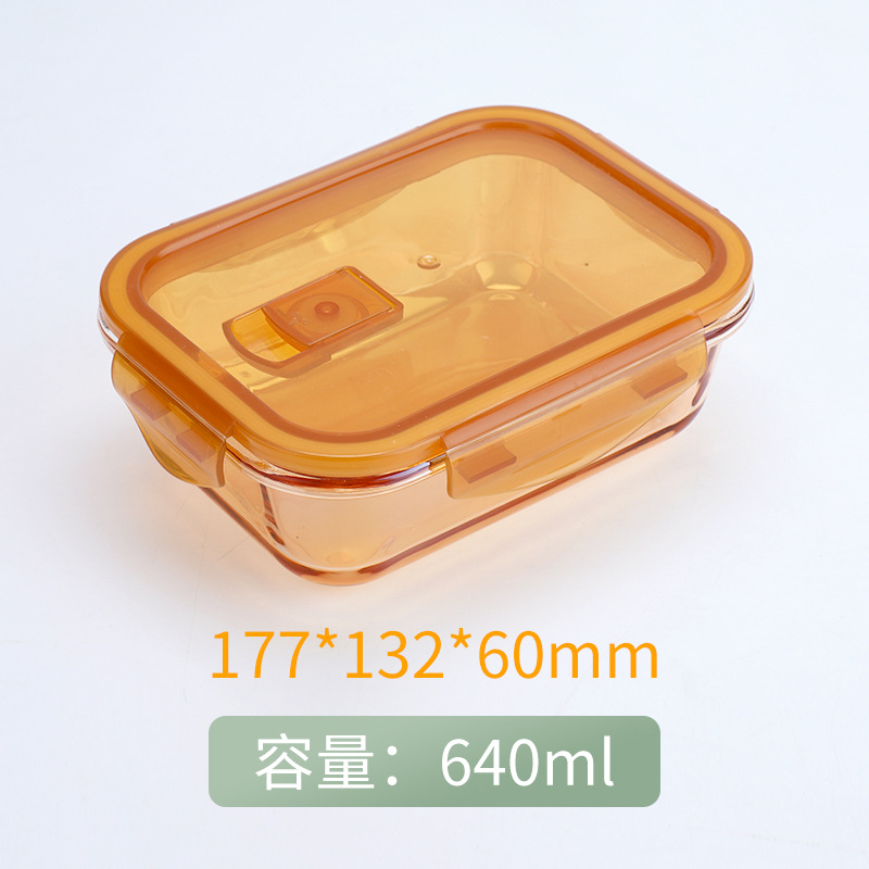 Microwave Oven Glass Lunch Box Crisper Sealed with Lid Large Capacity Bento Box Separated Heated Lunch Box Glass Bowl