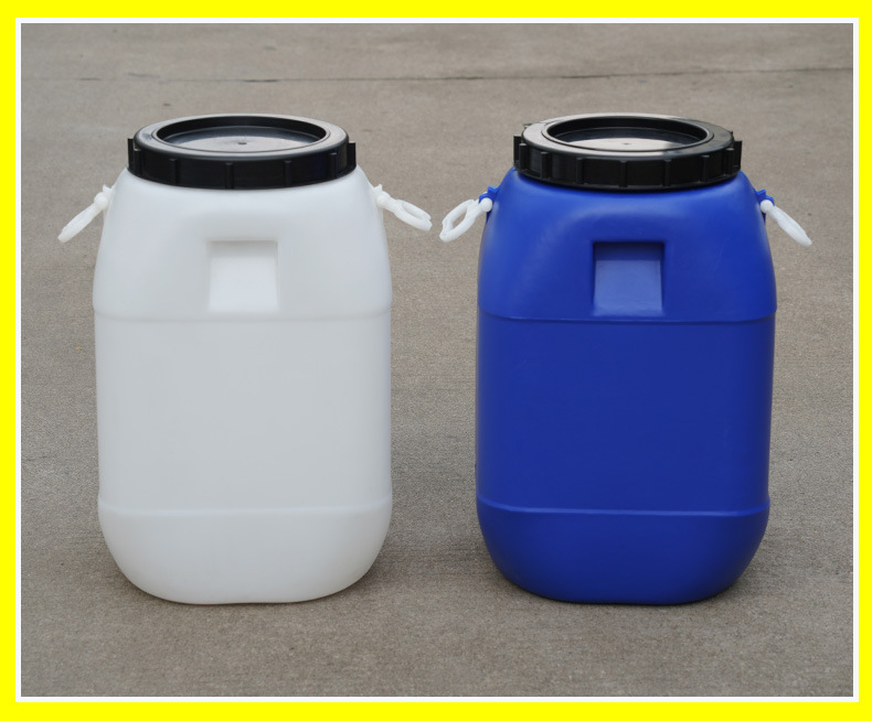 厂家供应 食品级加厚50kg原料桶 50l蓝色化工桶 50公斤方形塑料桶