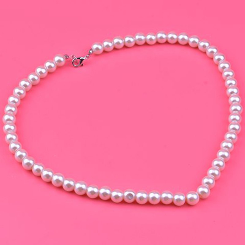 8mm高仿珍珠短项链 工厂价 直播爆款 现货速发 跨境礼品项链