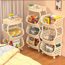 小推车多层落地收纳置物架婴儿零食玩具杂物宿舍卧室客厅厨房储物