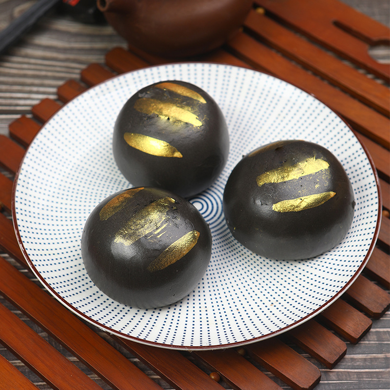 黑金流沙包广式茶楼点心 咸蛋黄乌金包子早餐 半成品318克6个商用