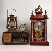 老物件摆件复古怀旧老家具收音机提灯老缝纫机创意装饰品摄影道具