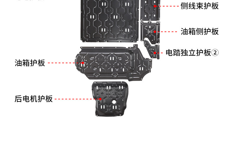 Suitable for Ideal L9 Battery Engine Lower Guard Plate Original Modified Wiring Harness Guard Plate Motor Chassis Guard Plate