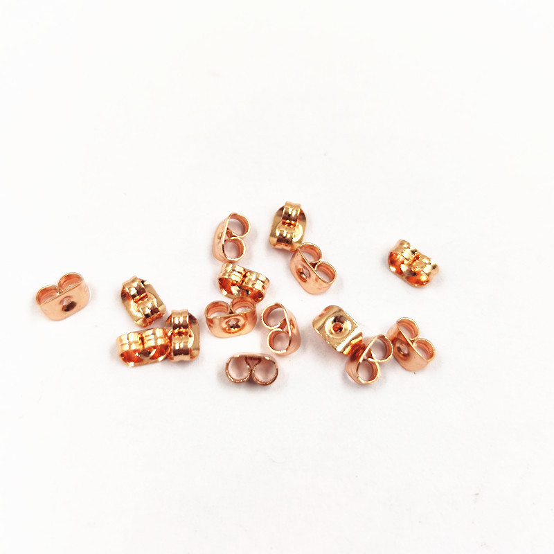 304/316不锈钢蝴蝶耳堵 方形耳堵耳帽 蝴蝶形耳塞diy耳饰品配件