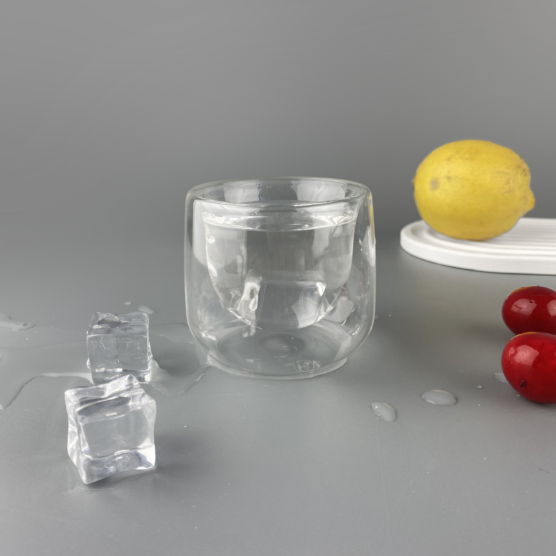 供应创意双层隔热玻璃杯 高颜值防烫手杯子 家用商用办公室茶杯