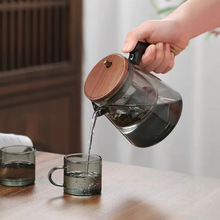 高硼硅耐高温玻璃泡茶壶煮茶壶一键茶水分离壶家用泡茶神器飘逸壶