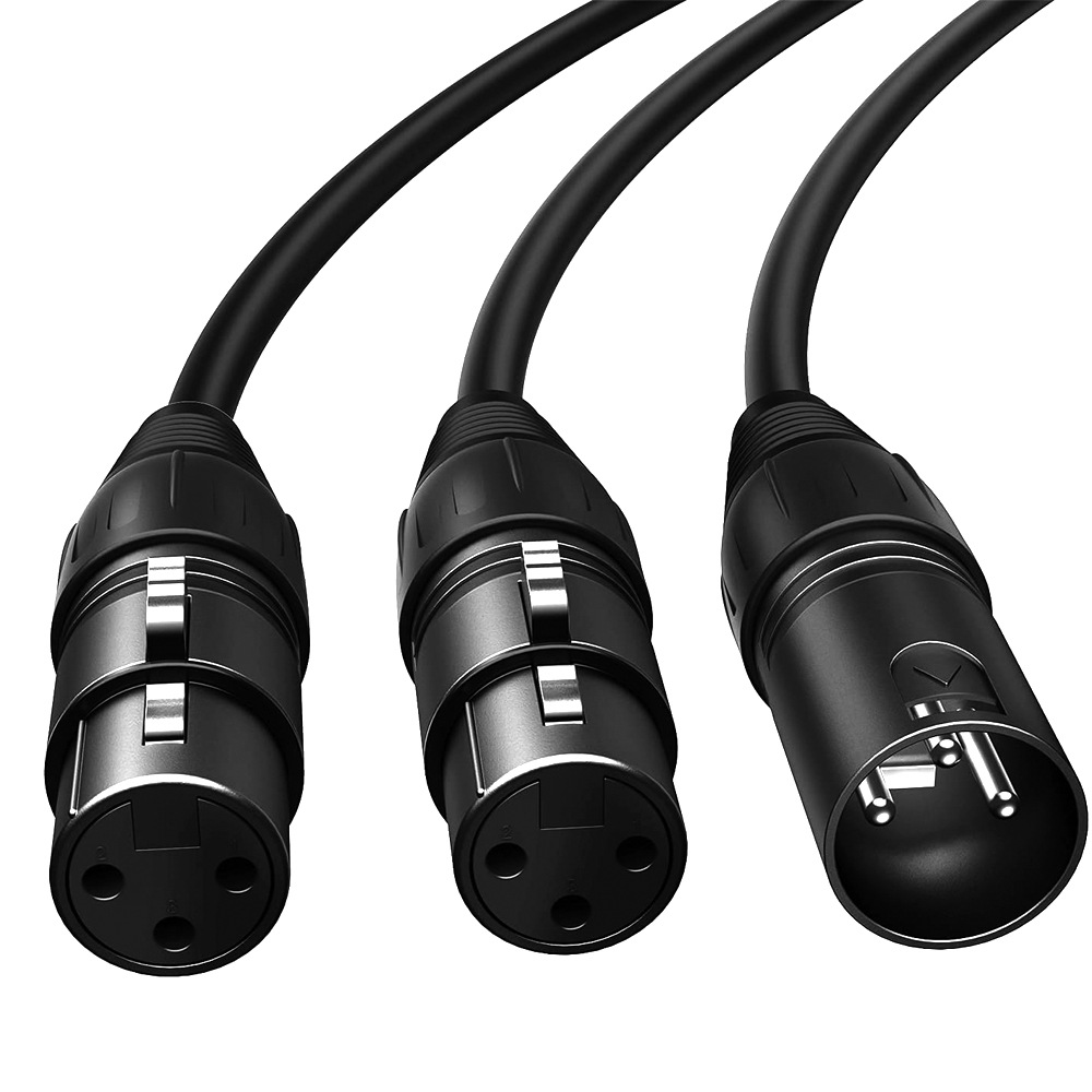 金属头卡侬转卡侬卡侬公转双卡侬母卡侬一分二双声道y型