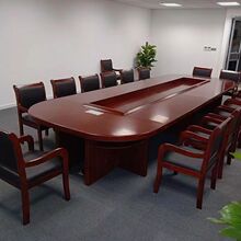 包邮办公家具大型椭圆会议台油漆会议洽谈桌会议桌会议室桌椅一套