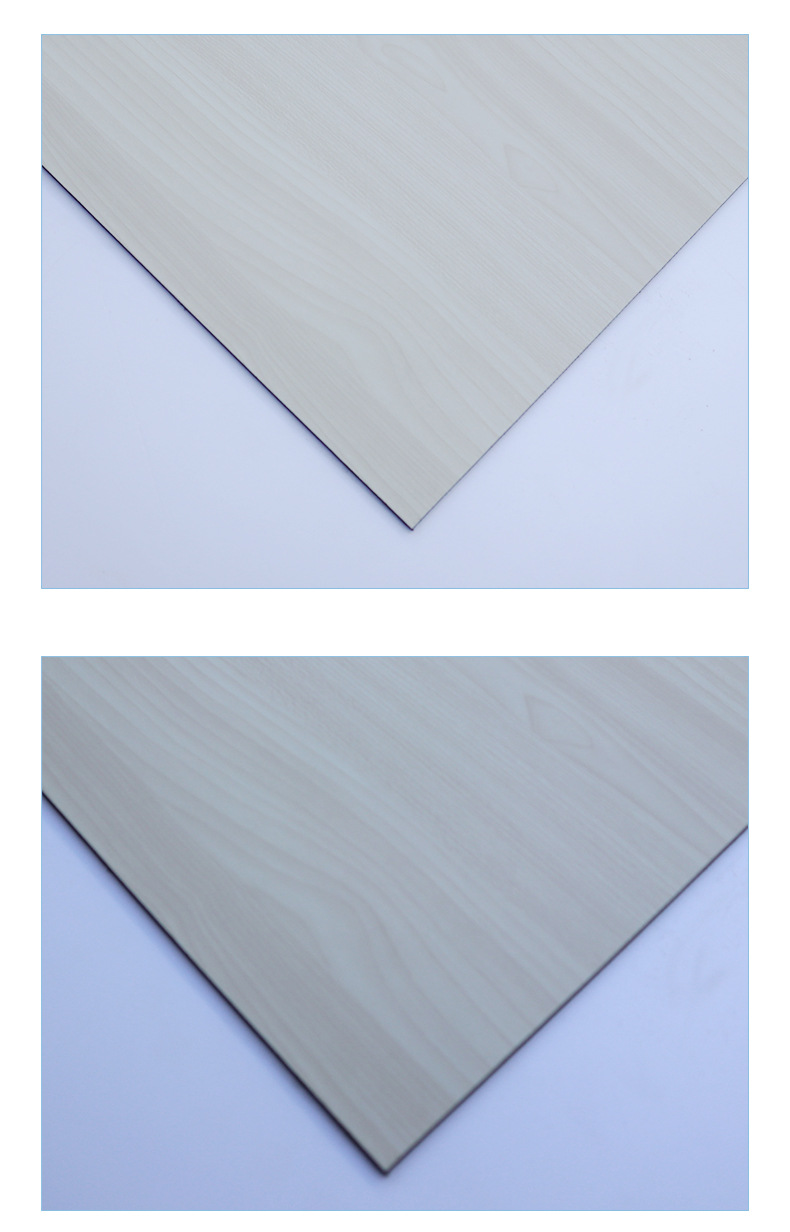 厂家供应 白枫木色铝塑板 封边镜框线白枫木塑板