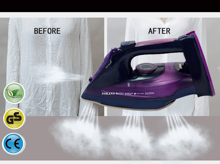 Cross-Border Hot Sale Sokany2085 Iron Steam Iron Plug-in Steam and Dry Iron