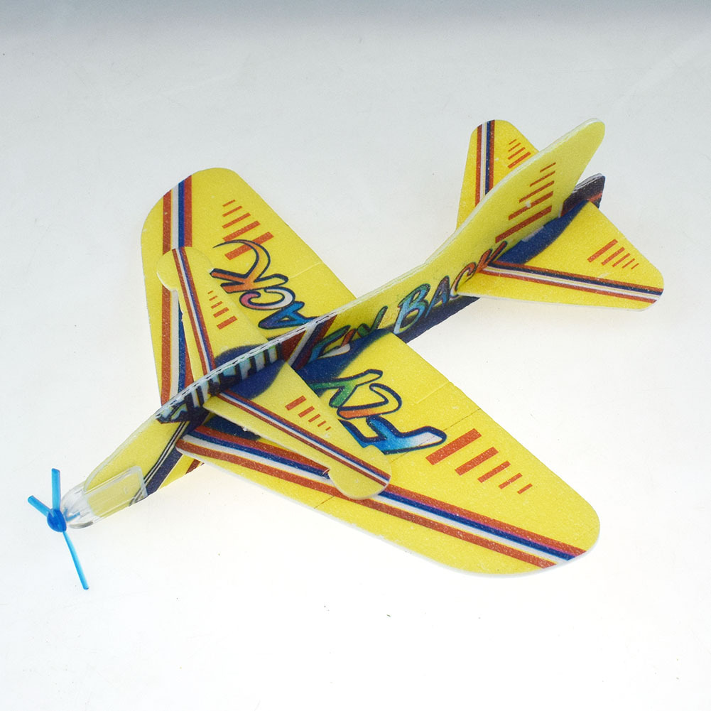 新奇360泡沫回旋魔术飞机泡沫飞机模型拼装食品玩具幼儿园赠礼品
