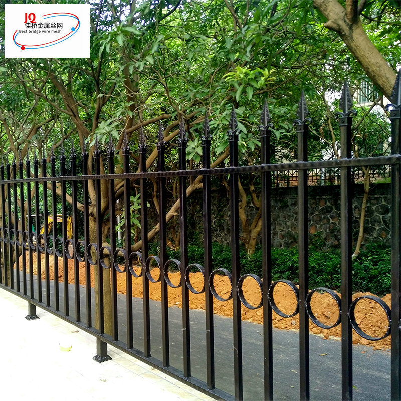 佳桥厂别墅庭院铁艺护栏小区厂房喷塑铸铁围墙隔离栏欧式铁艺护栏