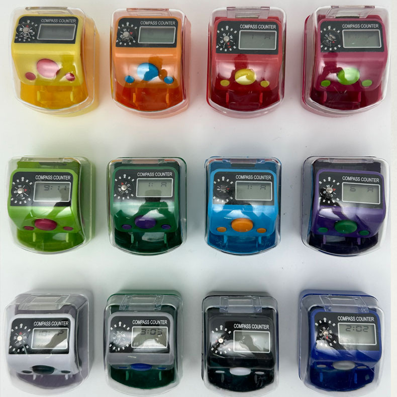 Creative Simple Mini Finger Counter Ring Manual Counter Multiple Colors Factory Direct Wholesale
