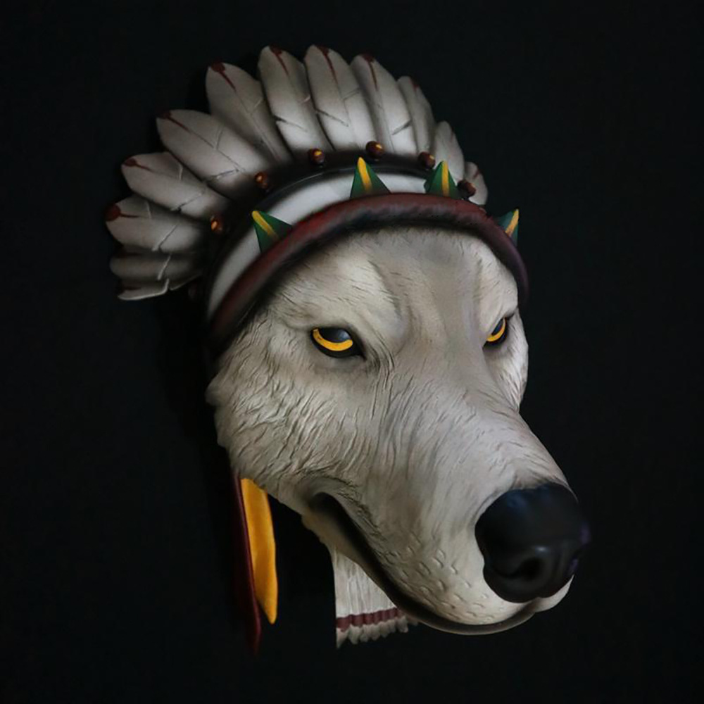 狼人杀狼面具桌游防作弊道具天黑请闭眼遮光面罩动物装扮道具面具