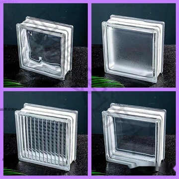 厂家直销欧标进口超白玻璃砖 空心砖方形玻璃隔断墙 玄关 水晶砖