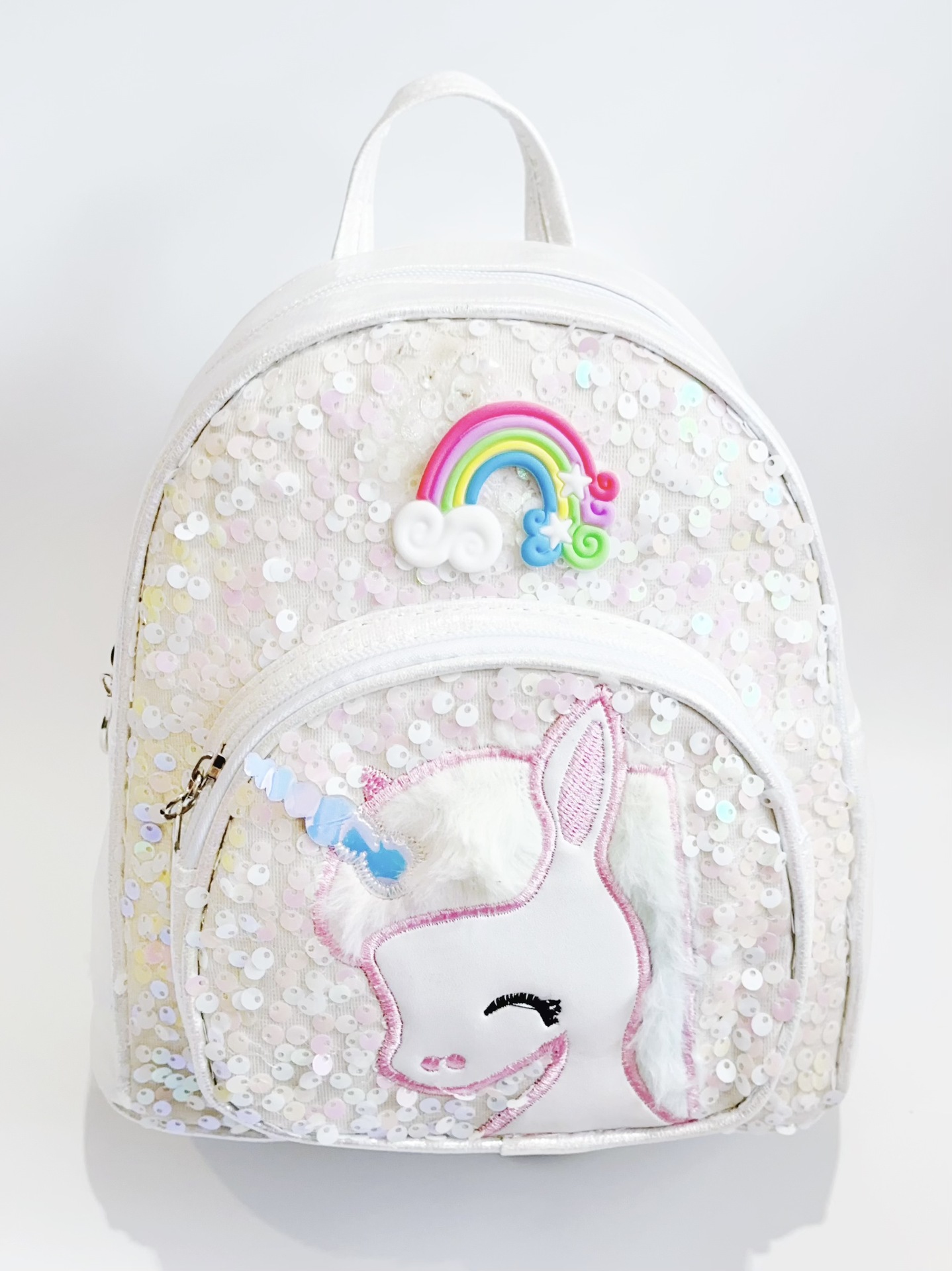 Children's Backpack 2023 New Sequined Embroidered Unicorn Backpack Kindergarten Girls Cute Cartoon Schoolbag