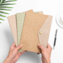 A4/A5 Simple Big Capacity Linen File Folder Document Bag跨境