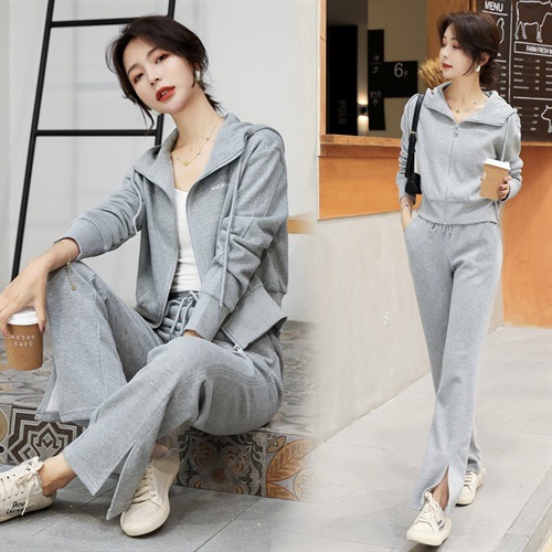 秋季休闲女套装服图片