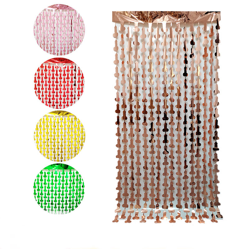 Single Party Bright Tinsel Curtain Square Bar Ktv Theme Scene Props Layout Sexy Single