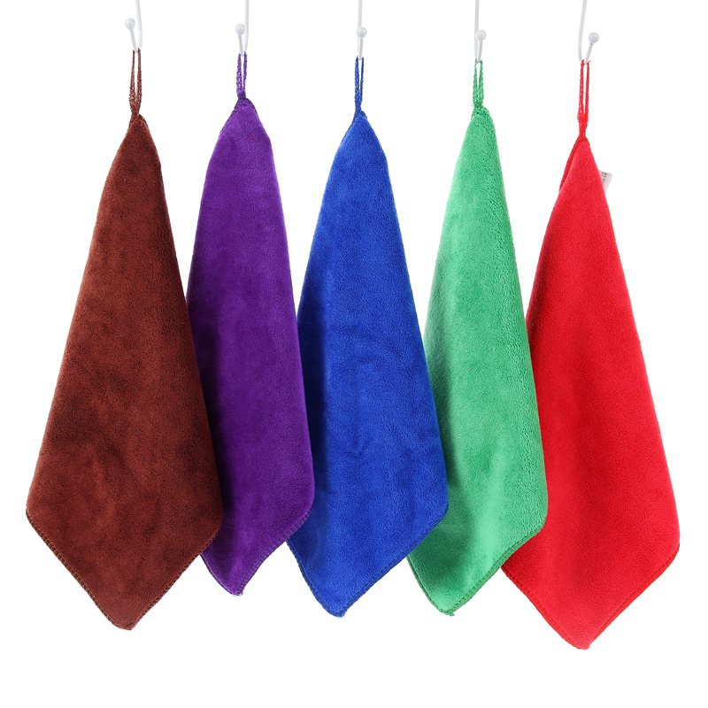 奶茶店吸水毛巾超细纤维擦车巾理发店专用擦头巾厨师分色分类毛巾