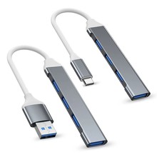 usb扩展坞电脑多口集线器扩展器一拖四usb3.0适用于typec转换器