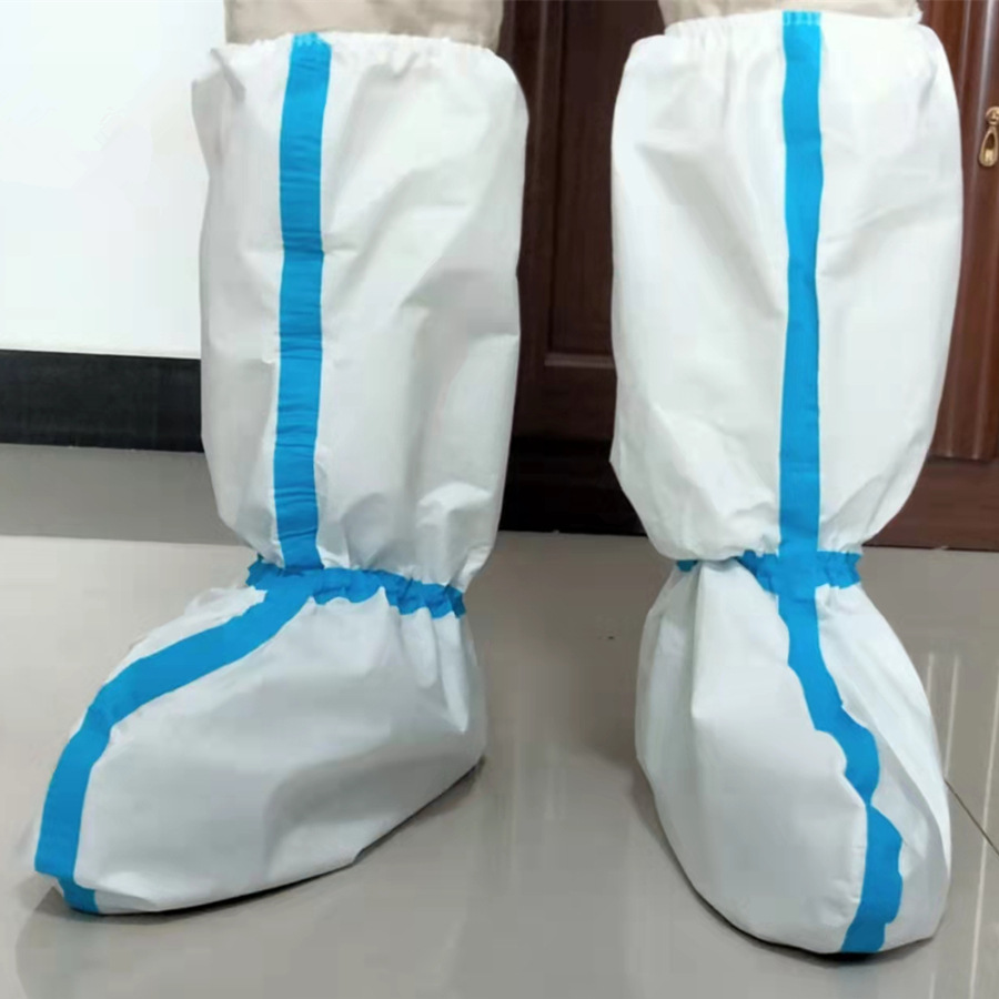 防疫鞋套防护靴套厂家脚套防疫情防护防疫用灭菌脚套防护鞋套脚套