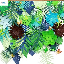 幼儿园教室吊饰森林系环创材料植物树叶拉花春天开学主题布置装饰