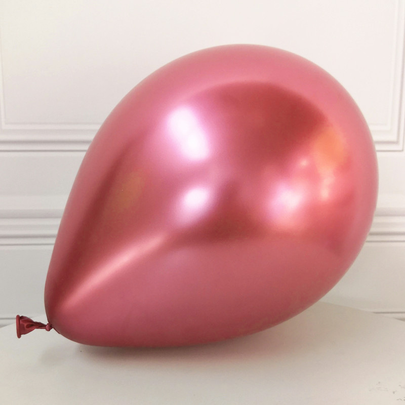 10-Inch 1.8G Metal Balloon Wholesale Wedding Celebration Decoration Metal Rubber Balloons Gold Birthday Arrangement Red Blue