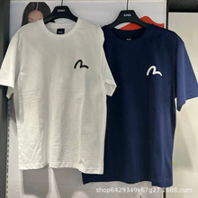 日本代购evisu福神t恤23ss夏季新款男女款纯棉宽松休闲潮牌短袖