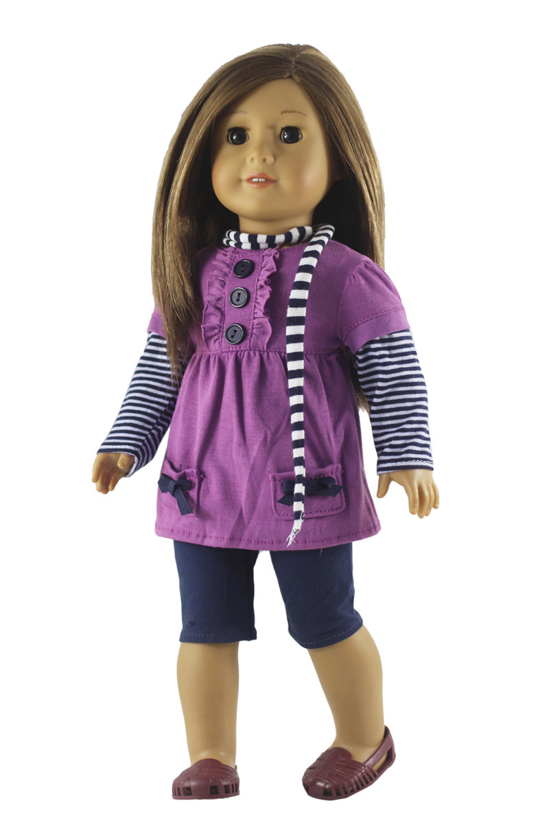 18寸og偶季美国女孩换装洋娃娃american girl 45cm套装连衣裙配