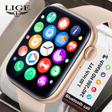 LIGE/利格跨境新款智能蓝牙通话手环P45多功能防水运动手表计步