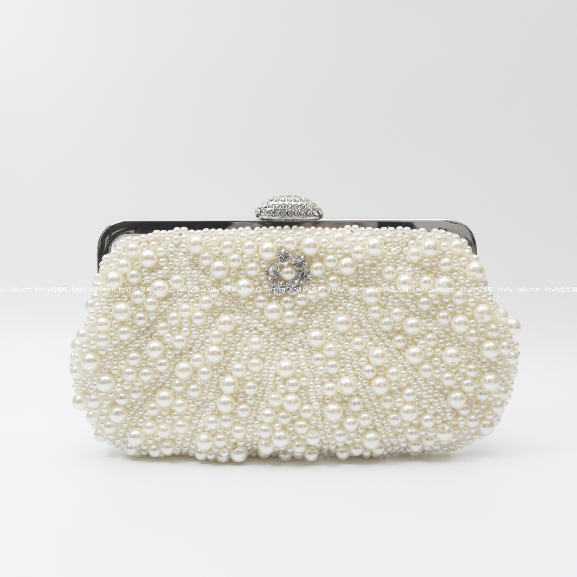 恺维莉水钻镶钻珍珠包气质旗袍包婚礼礼服手拿包手工珠绣包晚宴包