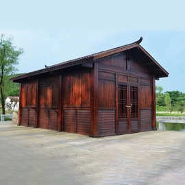 仿古亭子定制 防腐木景区售货亭保安亭景区小木屋民宿别墅木屋