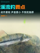 溪流钓线组三粒漂小白条石斑鱼鳑鲏马口小鱼小物七星漂钓组