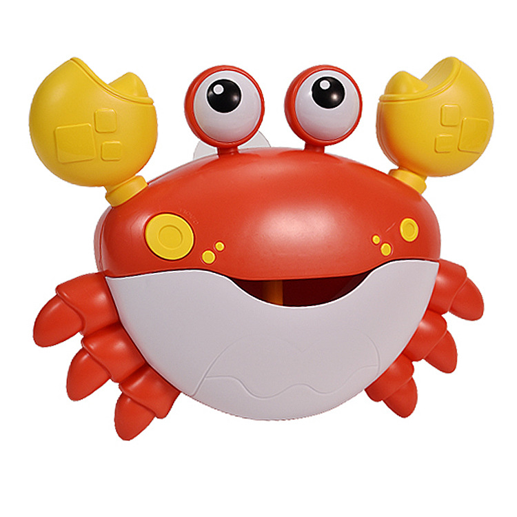 Cross-Border Electric Crab Bubble Machine Children's Bathroom Music Bath Toys Night Market Stall Supply Wholesale