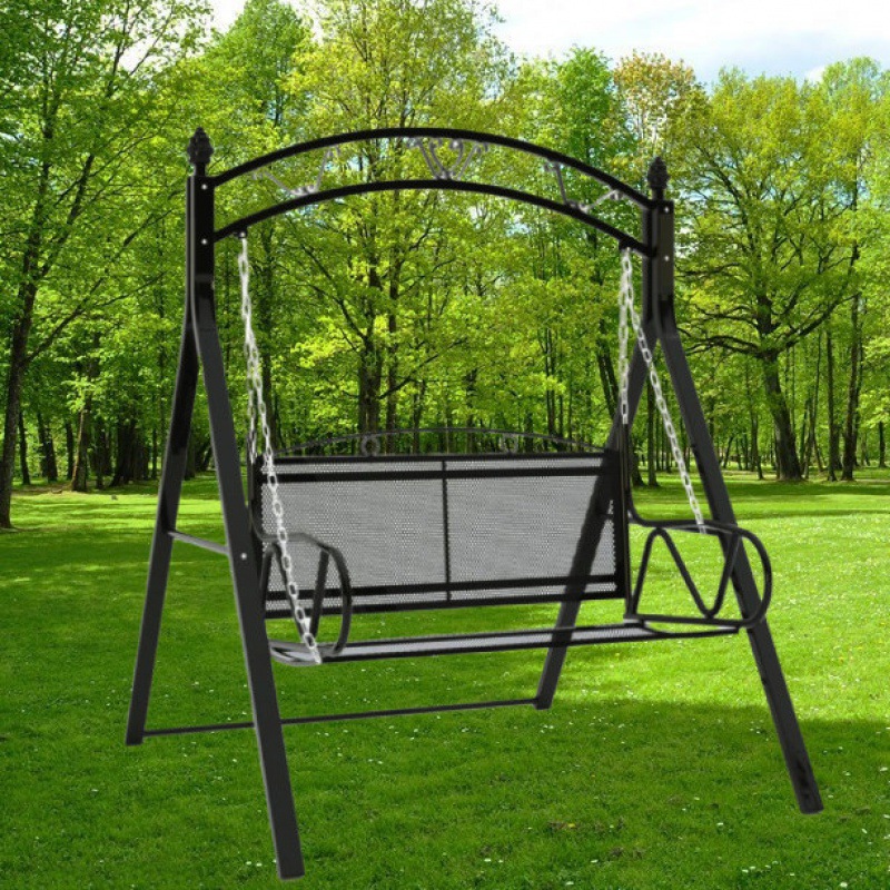 庭院秋千铁艺吊椅摇椅户外家用双人室内外阳台儿童成人加厚椅代发