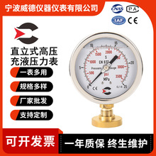 厂家批发高压压力表 Y100直立式液压表 不锈钢4英寸测量仪压力表