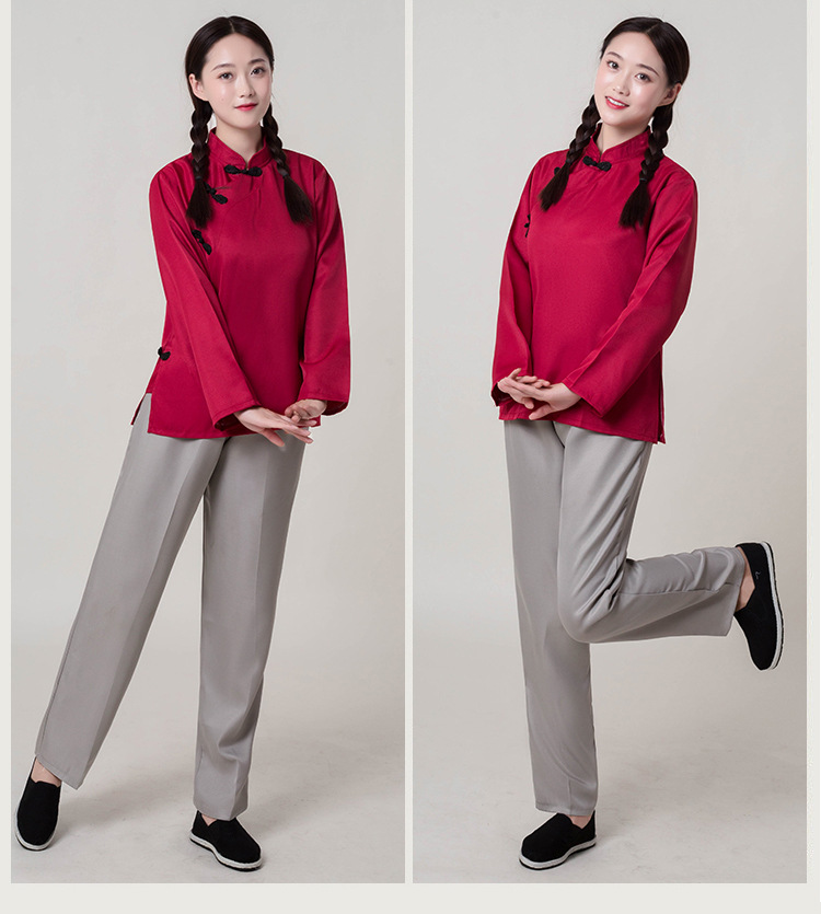 儿童农民百姓服装成人马褂民国时期平民男女村姑话剧合唱演出衣服