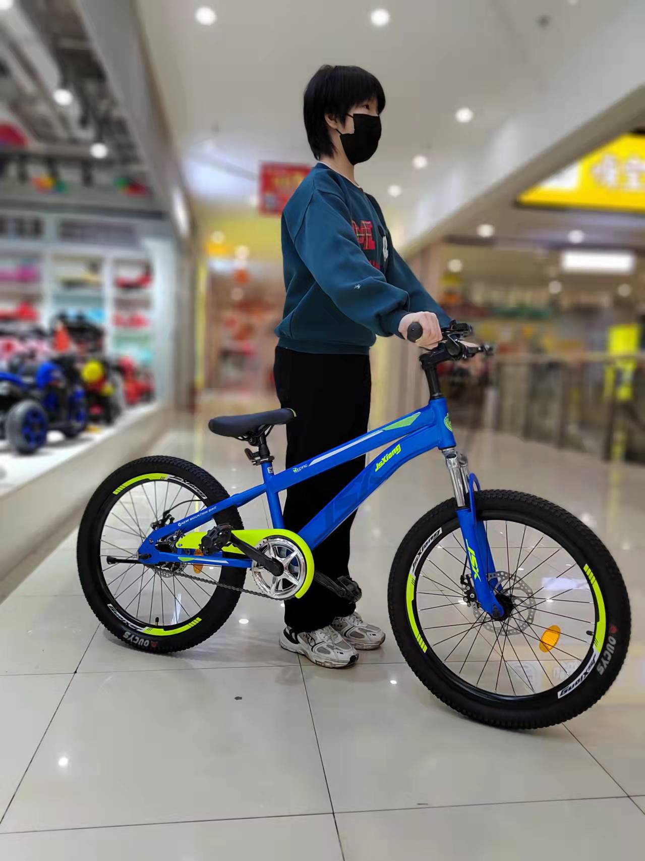 爵士熊钻石儿童学生青少年山地自行车20寸22寸脚踏单车玩具碟刹