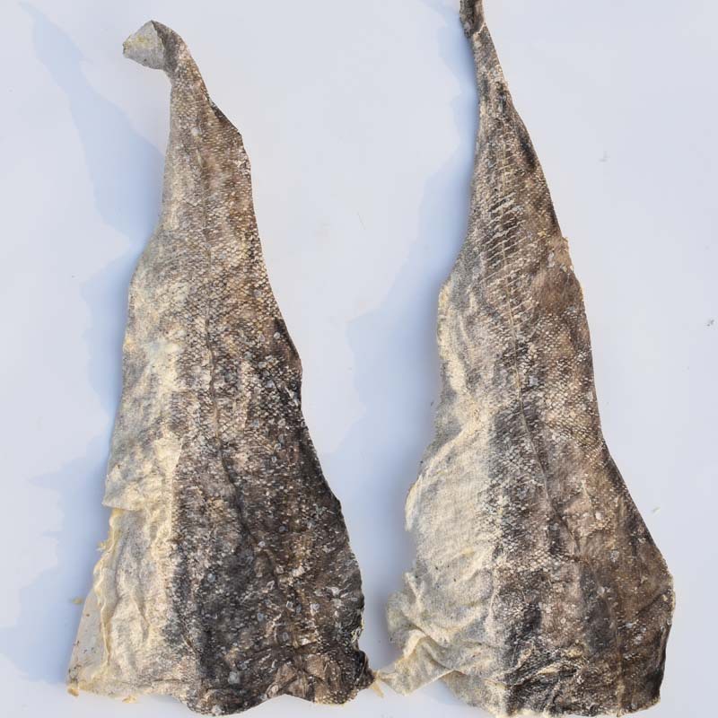 鳕鱼皮鱼皮干真鳕鱼皮片 可凉拌油炸散装非即食 鱼皮干片