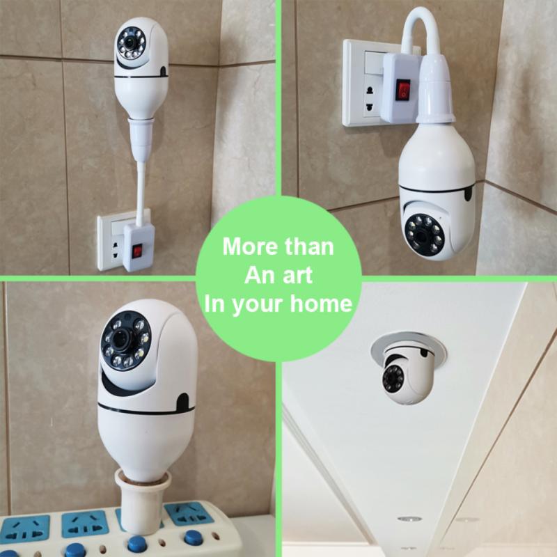 Wireless Lamp Holder Camera Home Surveillance Network Camera HD Indoor WiFi Monitor Mobile Phone Remote