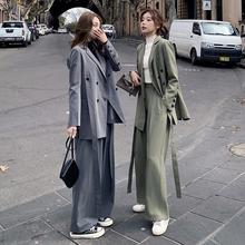 西装套装女两件套休闲网红炸街高级感春秋外套韩版宽松英伦风气质