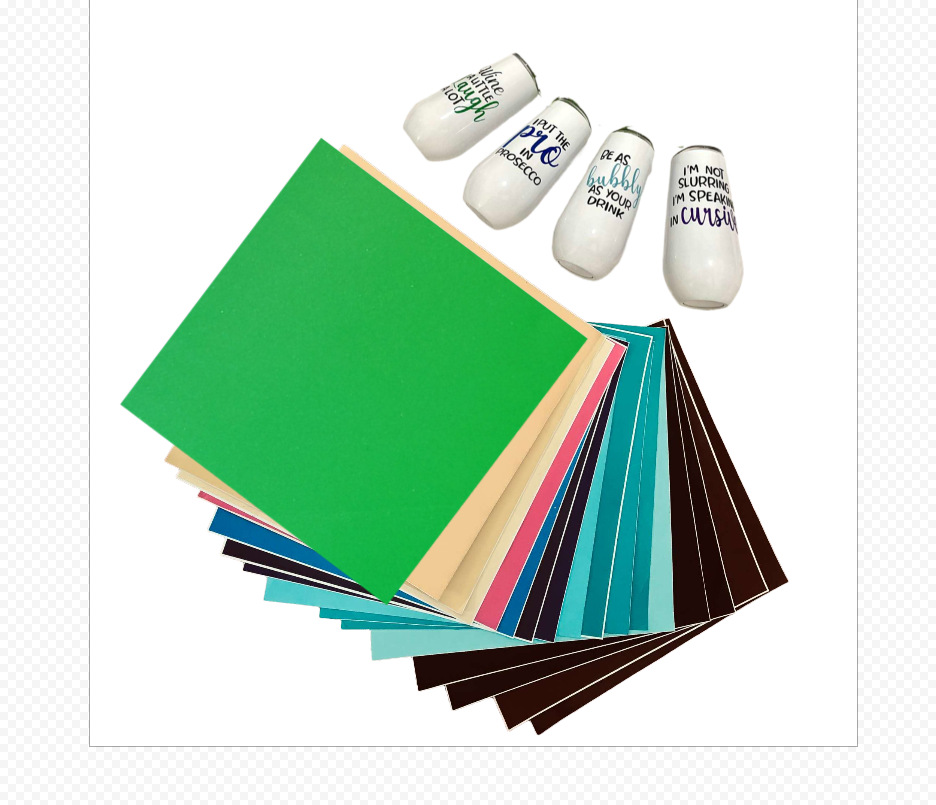 pvc不干胶彩色即时贴刻字贴自粘背胶防水防潮片装加厚墙贴纸壁纸