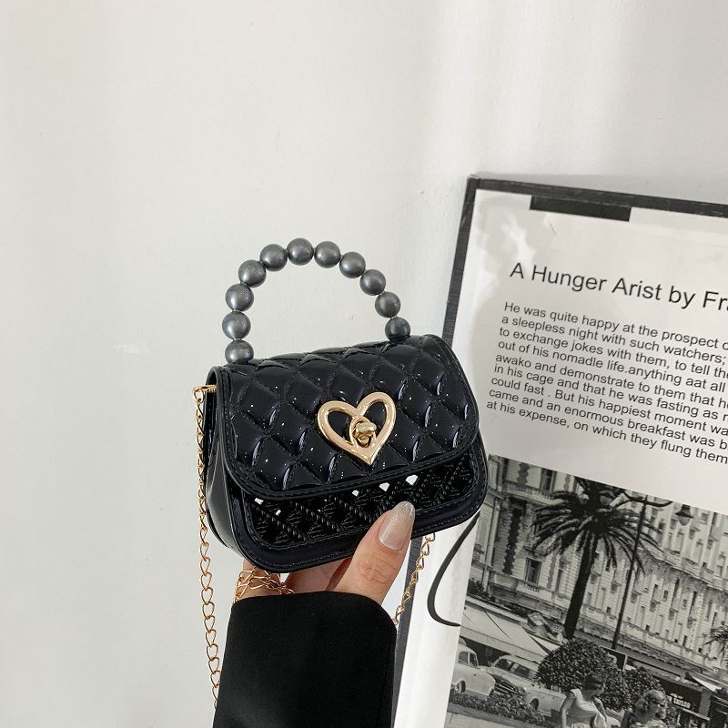 Cross-Border New Jelly Handbag Candy Color Shoulder Messenger Bag Mini Chain Key Bag Cosmetic Bag Children's Bag