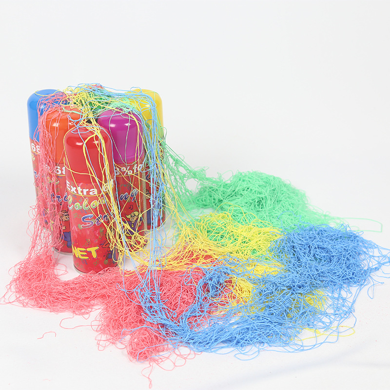 Customized Festival Wedding Supplies Jet Ribbon Birthday Party Snow Spray Snowflake Hairspray Color Spray Wholesale