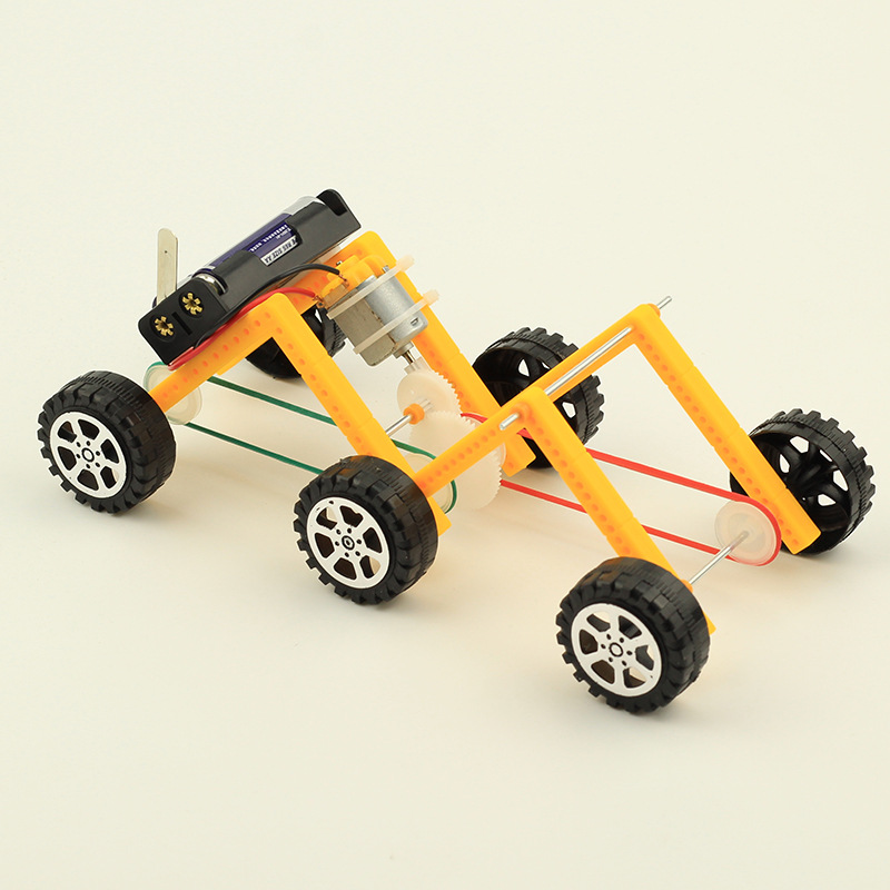 科技小制作六轮越野车学生diy手工电动自制小发明科学教具材料包