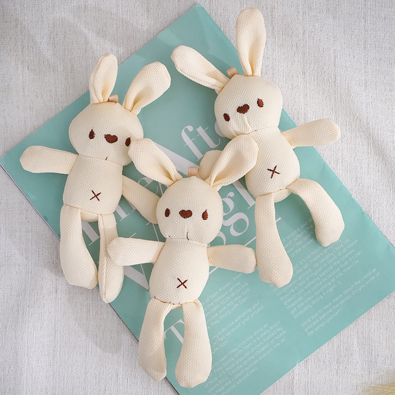 Cross-Border New Arrival Popular Corn Grid Rabbit Plush Toy Factory Direct Sales Kindergarten Gift Doll for Children Wholesale