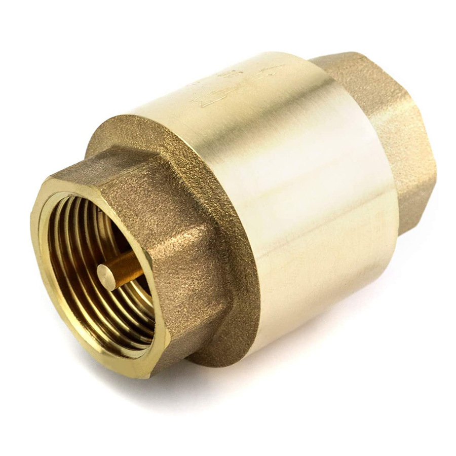 黄铜立式止回阀 单向逆止阀 弹簧止回阀 brass check valve