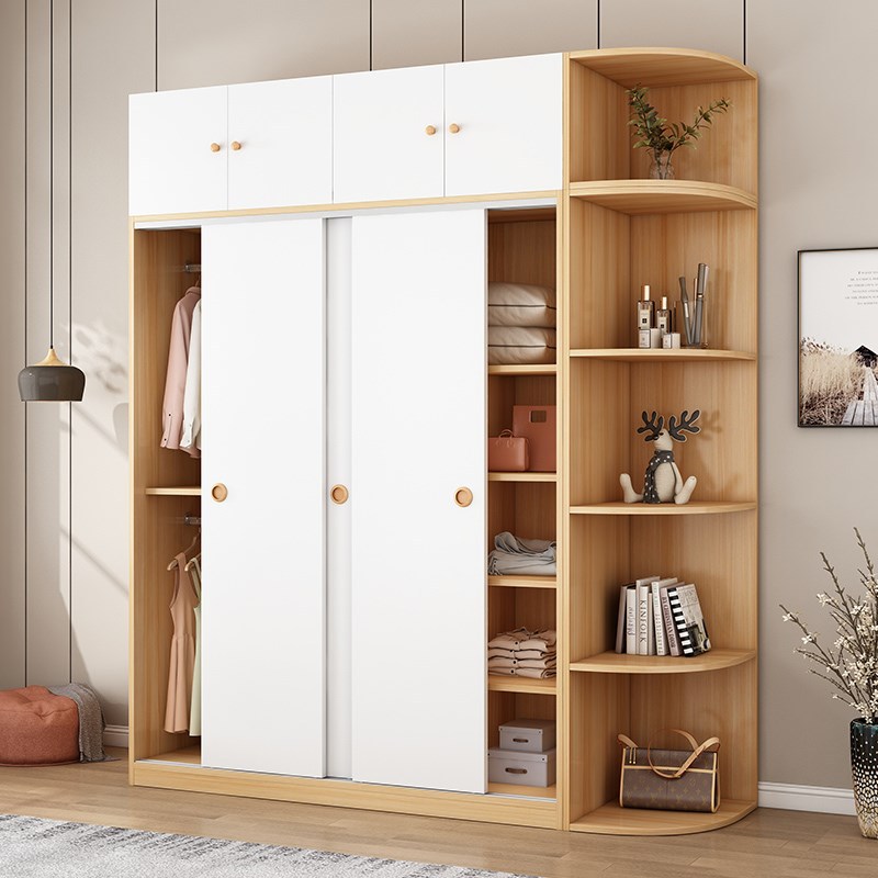 儿童三门1米5一米五三开门衣柜推拉门3门150cm宽1.5米家用卧室1.